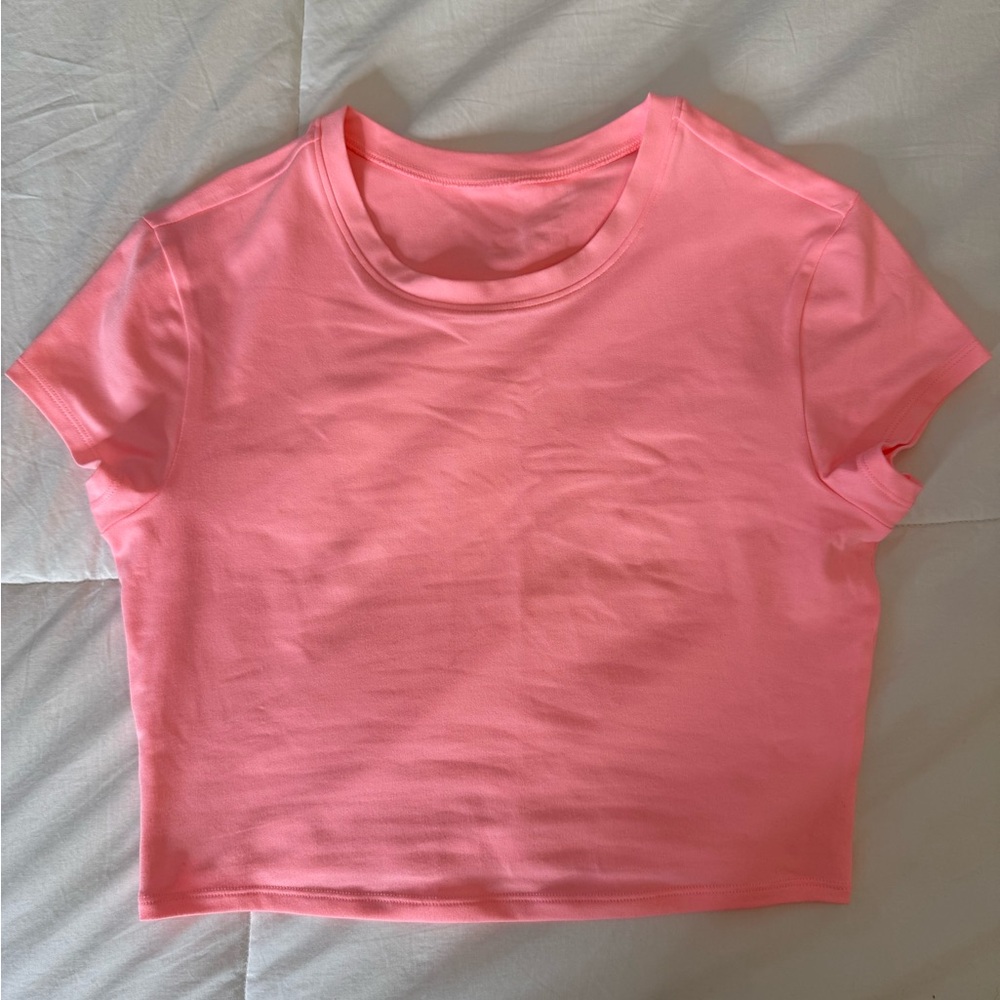 Alosoft crop finesse short sleeve  Women's Crop Top